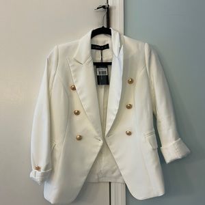 Lioness white blazer xs